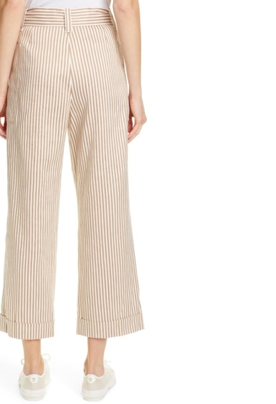 TORY BURCH STRIPED CROPPED PANT Sz 14 - Picture 4 of 8